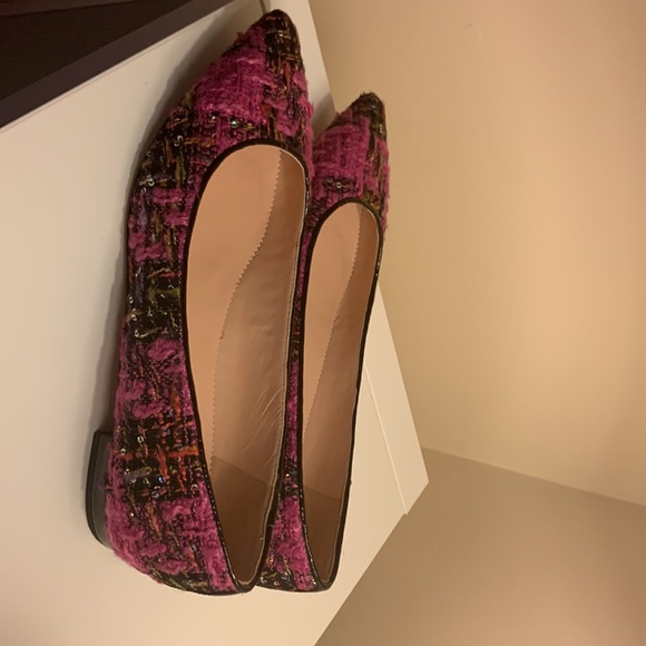 J. Crew tweed flats with rhinestones - Picture 5 of 5